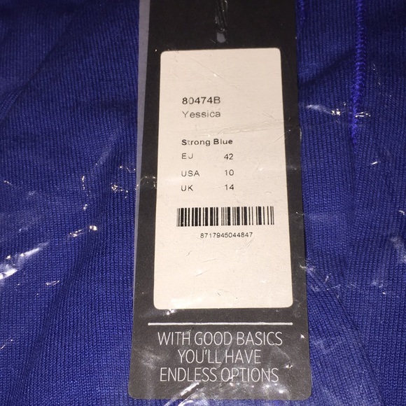 Yest Yessica 80474B Long Cardigan Knit Sweater Strong Blue 10 - Picture 12 of 16